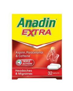 Anadin Extra Caplets 32 - Medicine Direct UK Online Pharmacy