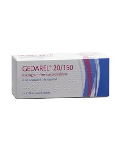 Gedarel 20/150 Combined Contraceptive Pill Buy online from Medicine Direct UK Online Pharmacy